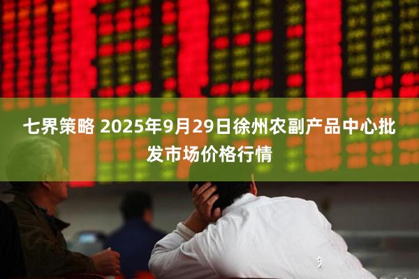 七界策略 2025年9月29日徐州农副产品中心批发市场价格行情