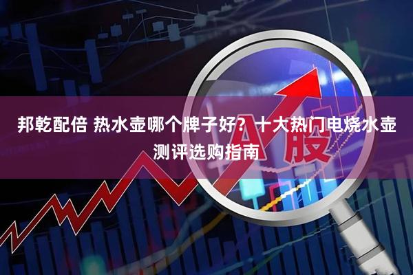 邦乾配倍 热水壶哪个牌子好？十大热门电烧水壶测评选购指南