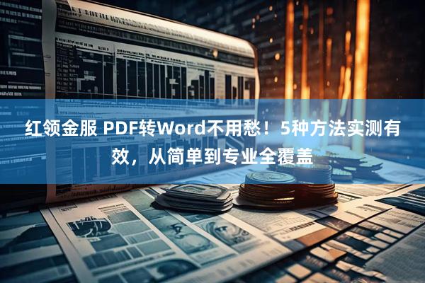 红领金服 PDF转Word不用愁！5种方法实测有效，从简单到专业全覆盖